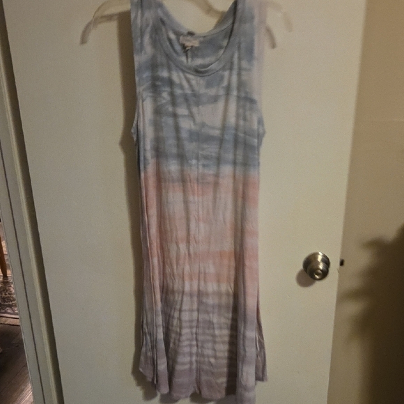 Cupio Blue and Pink Maxi Dress - Picture 1 of 1